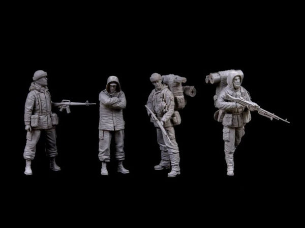 Modern British Royal Marines 4-Figure Set 1/35 Resin Kit