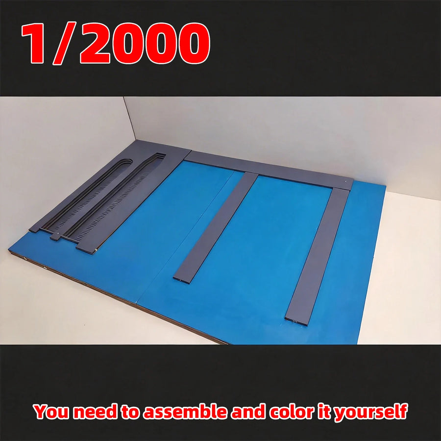 Assembly Architectural Sand Table Navy Yard Naval Base Factory Building Shipyard Dockyard Diorama Scale Model Kit 1/2000