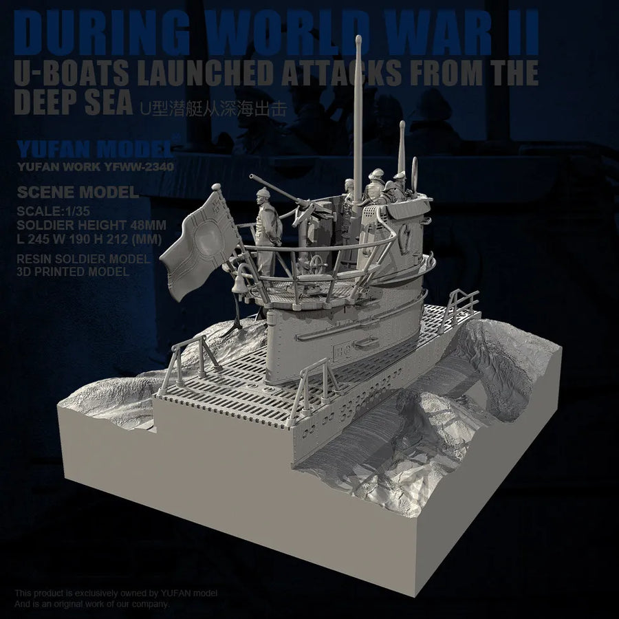 YUFAN MODEL 1/35 Resin Soldier Kit (Complete Set) Self Assembling and Coloring YFWW-2340+3D