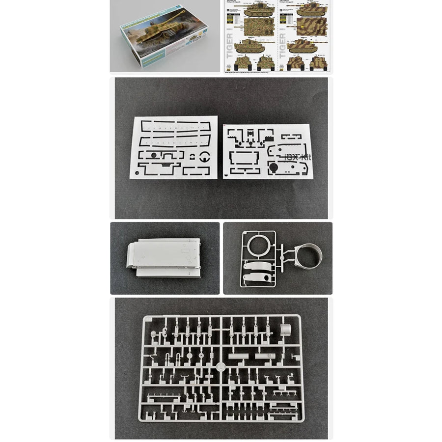 Trumpeter 09540 1/35 German Pzkpfw VI Ausf E Sdkfz 181 Tiger I Tank W/ Zimmerit Assembly Plastic Gift Toy Model Building Kit