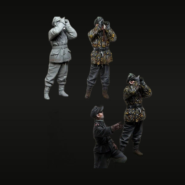 WWII German Officers & Panzer Crew Group 1/35 Resin Figure Set Kit