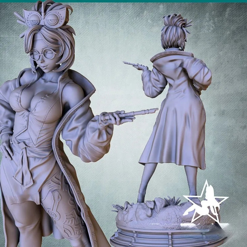 1/24 Scale Resin Figure Assembly Model Kit Female Magicians Fantasy 3D Hobby Miniature Unassembled and Unpainted DIY Toy