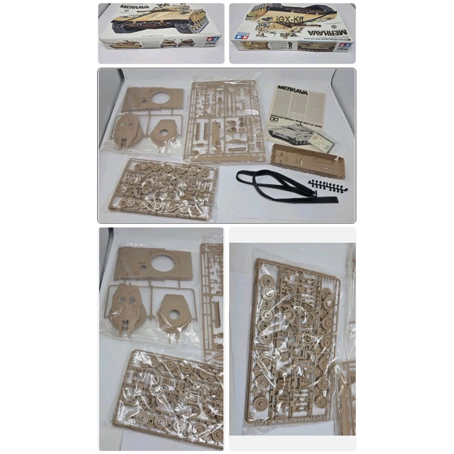Tamiya 35127 1/35 Scale Merkava Israeli Main Battle Tank Hobby Toy Plastic Model Building Assembly Kit Gift