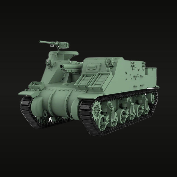 WWII US M7 Priest 105mm Self-Propelled Gun 1/56 Resin Vehicle Kit