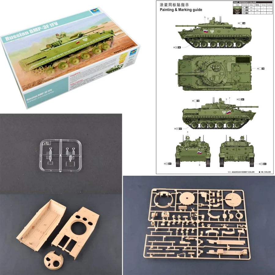 Trumpeter 01529 1:35 Scale Russian BMP-3F BMP3 IFV Infantry Fighting Vehicle Plastic Assembly Model Kit Military Building Toy