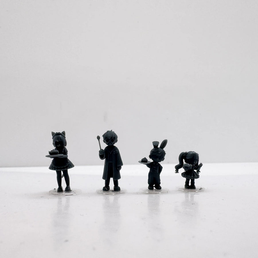1/64 1/87 Magic Maid & Bunny Waiter Series - 3D Printed Cute Character Figurines, Anime-Style Desktop Decor Handheld