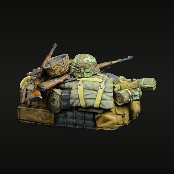WWII German Infantry with Granatwerfer 34 Stowage 1/35 Resin Figure Set