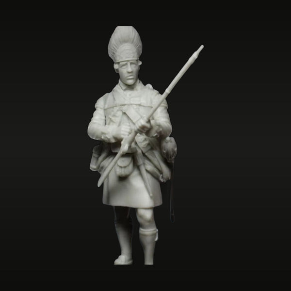 Napoleonic British Highland Grenadier Soldier Full Figure 90mm Resin Kit