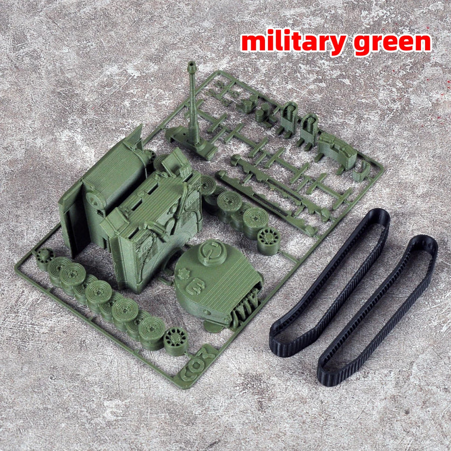 Assembly Scale Set Static Plastic Model Kit Germany Tiger 1 Tiger I Tank 1/64