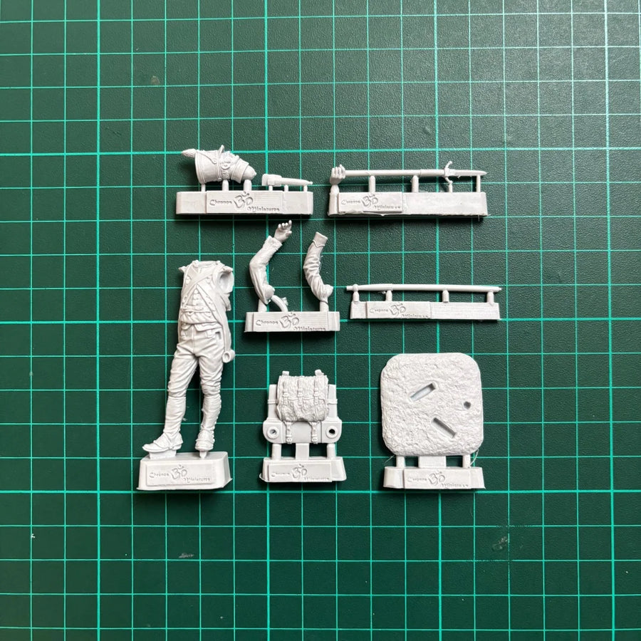 54Mm Resin Unpainted Model Kit, Military Theme, French Medic Serviceman Unassembled and Unpainted GK