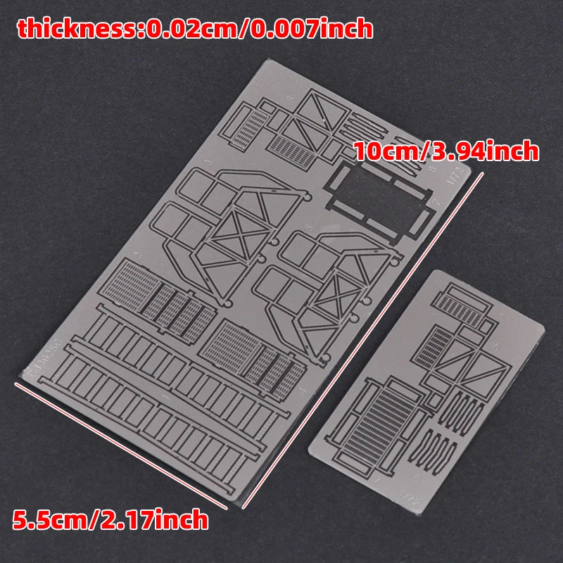 1/72 PE Aircraft Scale Model Kit Maintenance Ladders Climbing Ladder Platform Ottoman Folding Ladder Sand Table Diorama Models