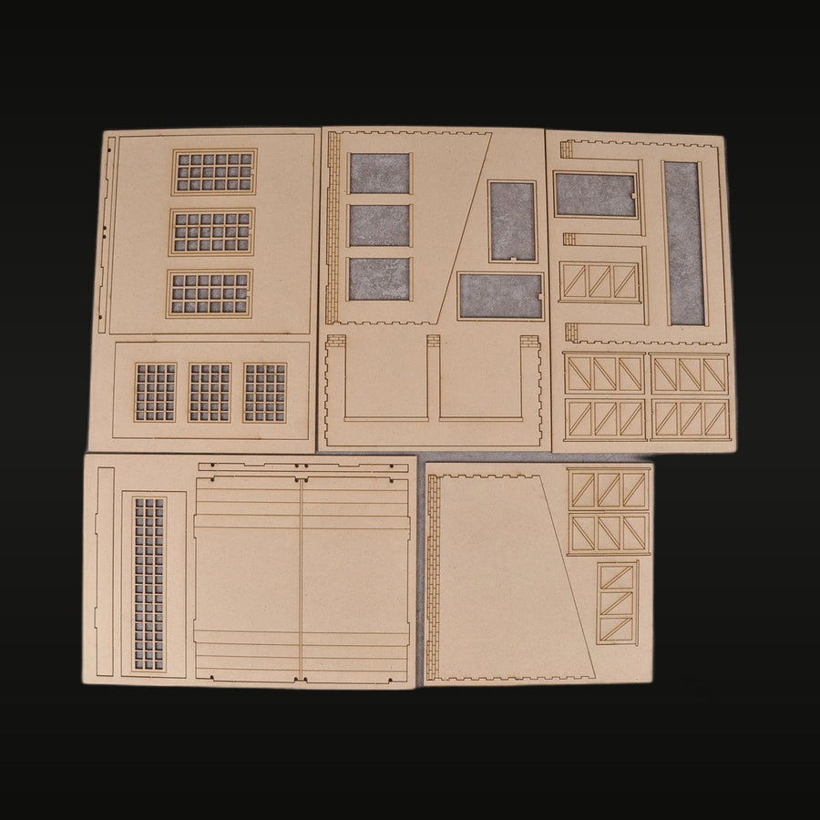 Military Warehouse Storage Bunker Diorama 1:72 Resin Model Kit - unpainted resin model kit