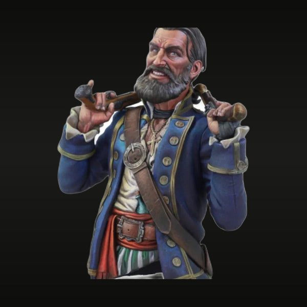 Elliott Maynard Pirate/Buccaneer Officer Character Bust 1/10 Resin Kit