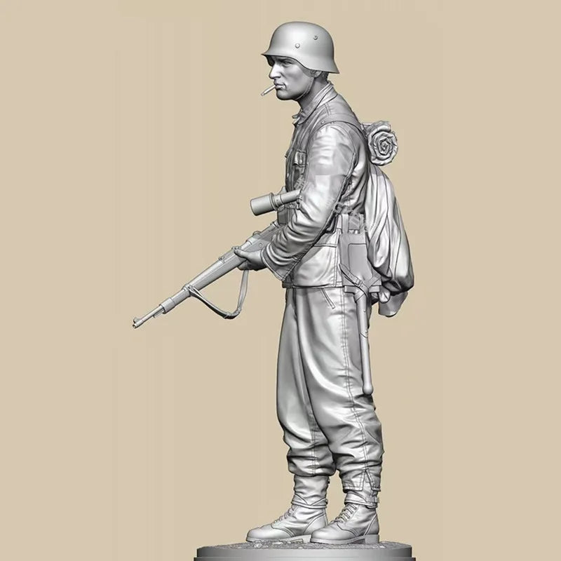 WWII German Infantry Officer Captain 1/16 Resin Figure Kit - resin model view 3