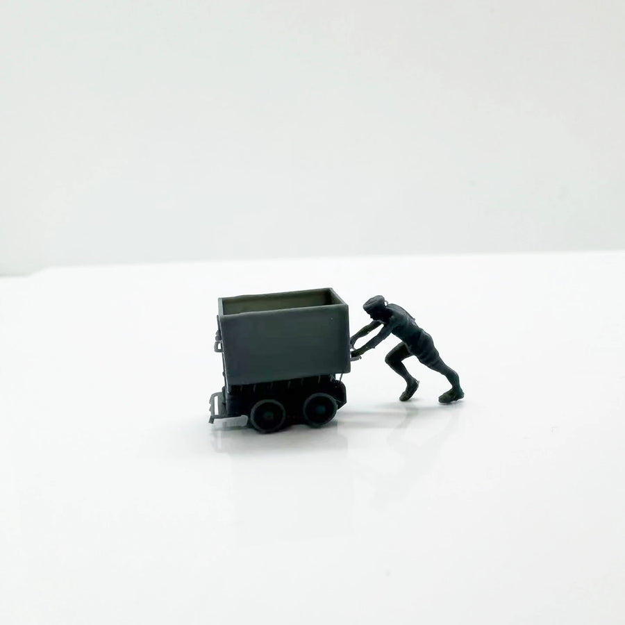 Ore Cart Figure Scene Set LYTS105 1/87 1/160 1/220 Miniature Building Military Car