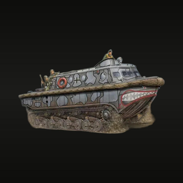 German WWII Tracked Amphibious Landing Craft with Crew 1/35 Resin Kit