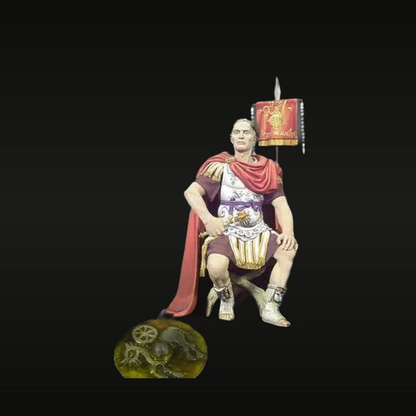 Ancient Roman Julius Caesar with Vexillum Standard 90mm Resin Figure Kit