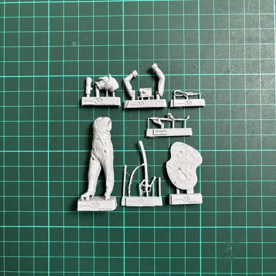 54Mm Resin Unpainted Model Kit, Military Theme, Don Cossack Mounted Artillery Gunner Unassembled and Unpainted GK