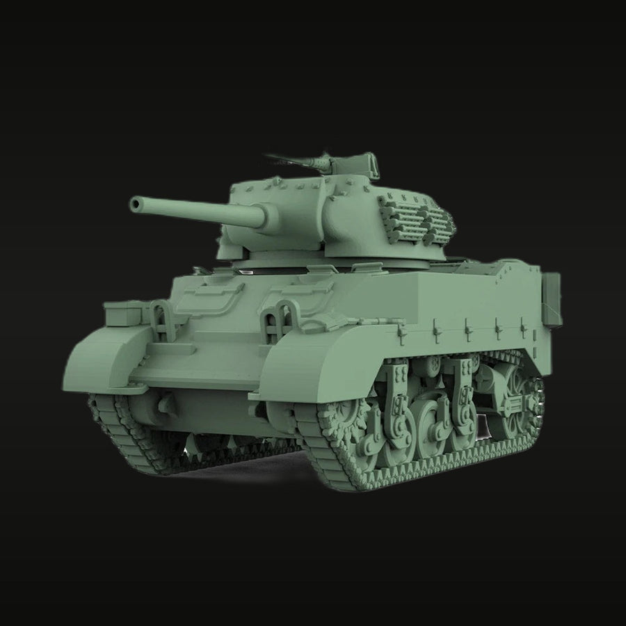 WWII US M4 Medium Tank 75mm Gun 1/72 Resin Vehicle Kit - unpainted resin model kit