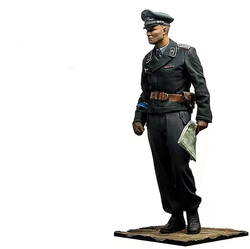WWII German Luftwaffe Officer with Briefcase 1/35 Resin Figure Kit - resin model view 3