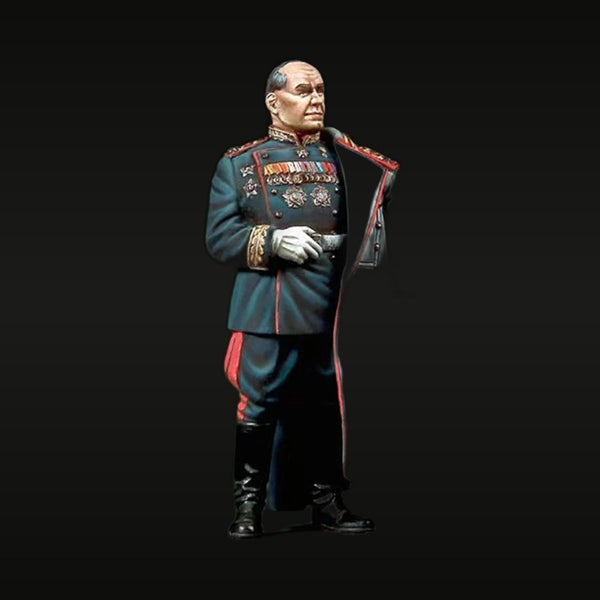 WWII Soviet Marshal Zhukov Parade Dress with Medals 54mm Resin Figure Kit