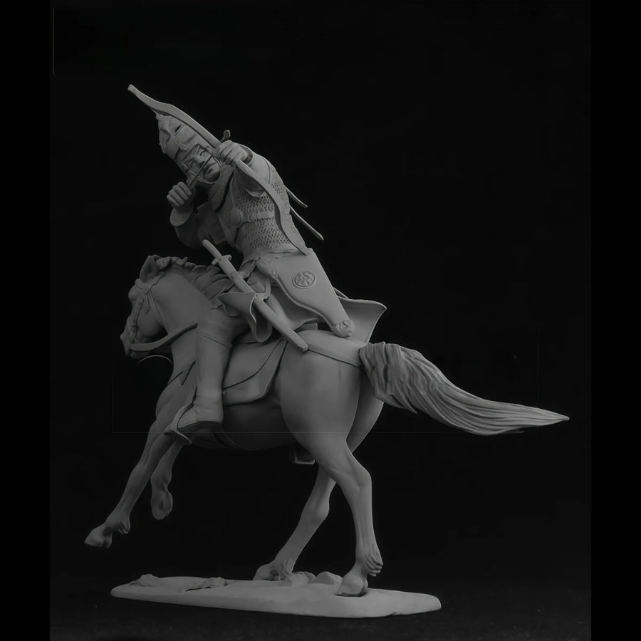 75Mm Resin Unpainted Model Kit, Military Theme, 13Th Century Cuman Horse Archer, Unassembled and Unpainted GK