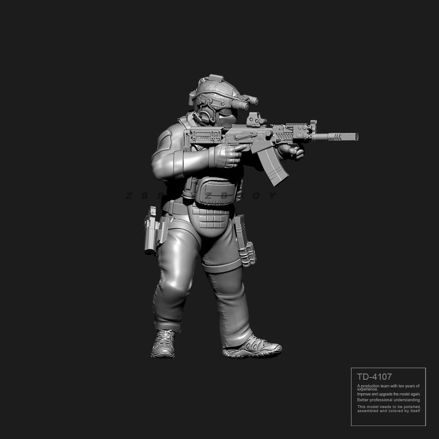 38Mm 50Mm Resin Soldier Model Kits Figure Colorless and Self-Assembled TD-4107