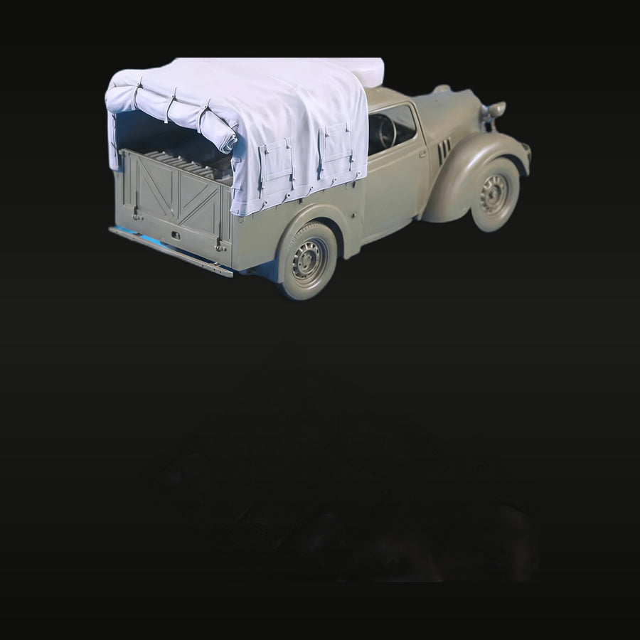 WWII French Light Utility Truck with Canvas Cover 1/35 Resin Vehicle Kit - unpainted resin model kit