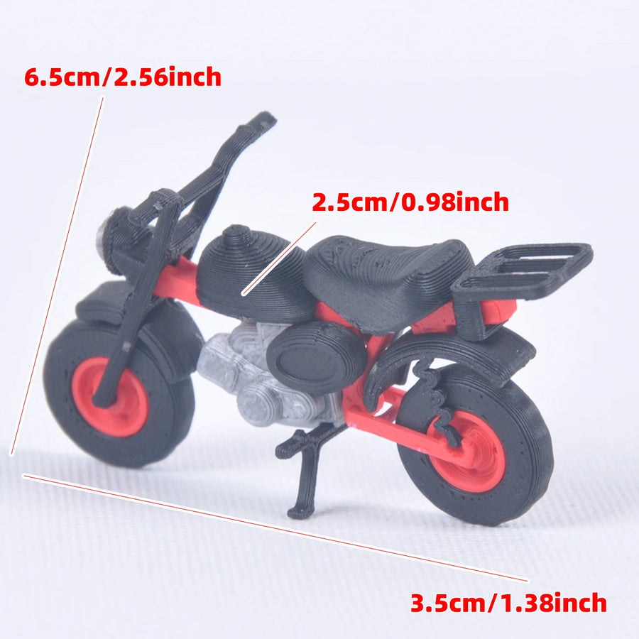 Sport Motorcycle Red/Black 1/20 Resin Model Kit - resin model view 3