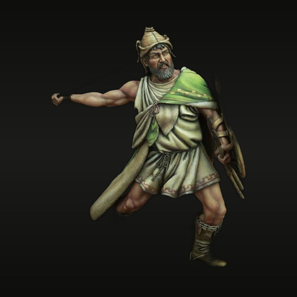 Ancient Greek Warrior with Club 1/24 Resin Bust Kit