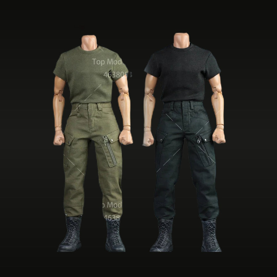 Modern Tactical Clothing Set 1/6 Scale Action Figure Accessory Kit - unpainted resin model kit