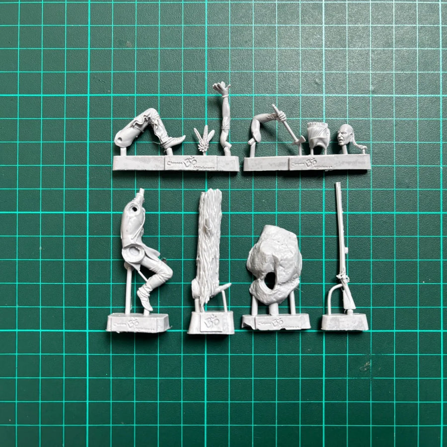 54Mm Resin Unpainted Model Kit, Iroquois Unassembled and Unpainted GK