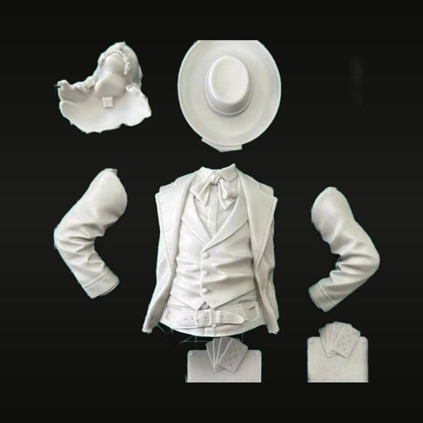 Wild West Gunslinger with Cowboy Hat 1/10 Resin Figure Kit