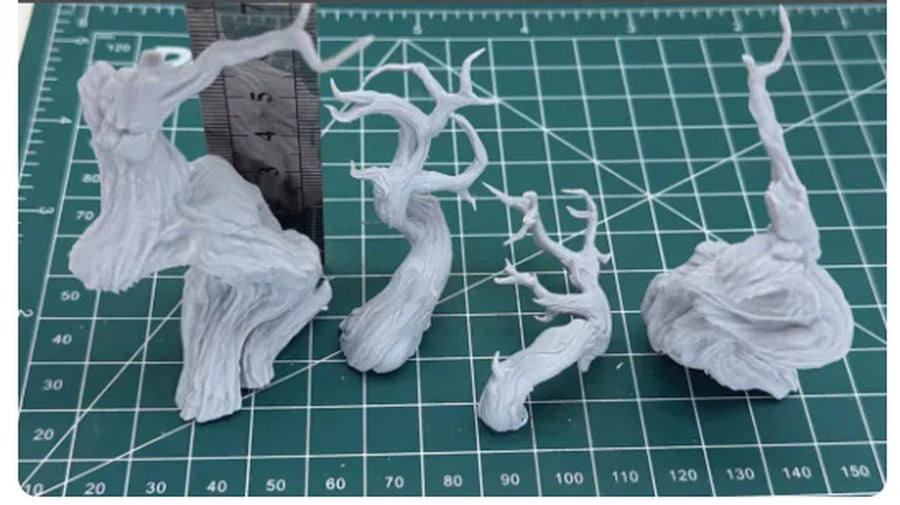 Fantasy Abstract Creature & Terrain Elements Set Resin Kit - resin model view 5