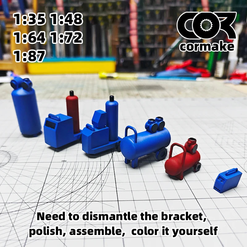 Assembly Welding Machine Gas Welding Machine Air Compressor Air Pump Sand Table Diorama Scale Model Kit 1/35/48/64/72/87