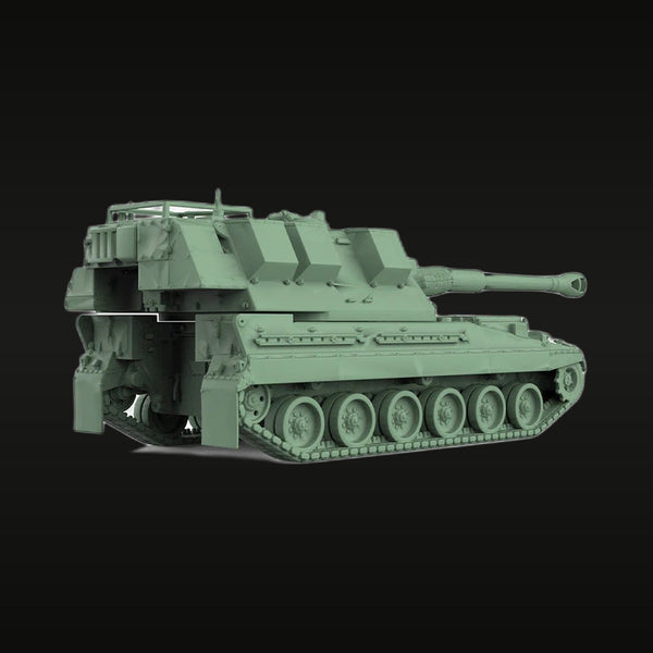 Soviet 2S3 Akatsiya Self-Propelled Howitzer 1/56 Resin Vehicle Kit