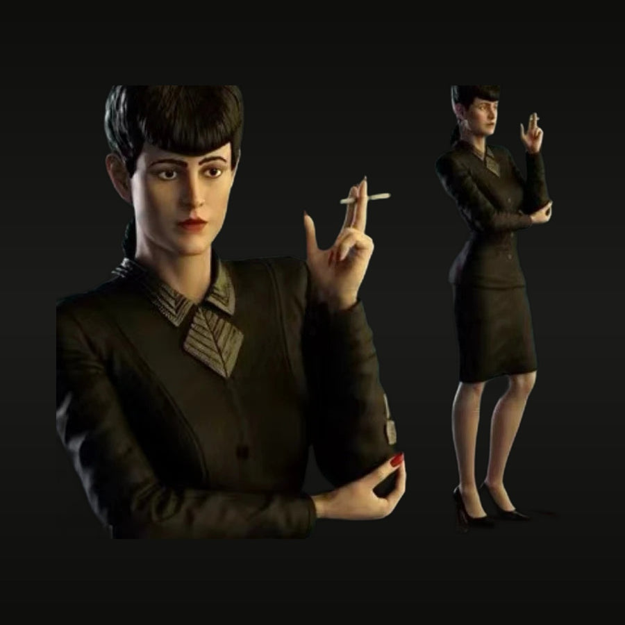 1950s Film Noir Femme Fatale with Cigarette 1/24 Resin Figure - unpainted resin model kit