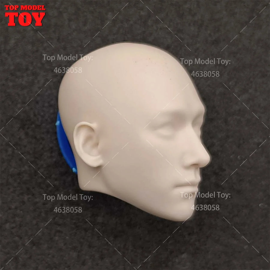Unpainted 1/6 Scale Leo Luo Yunxi Head Sculpt Carving Model Fit 12'' Male Soldier Action Figure Body Dolls for Fans DIY