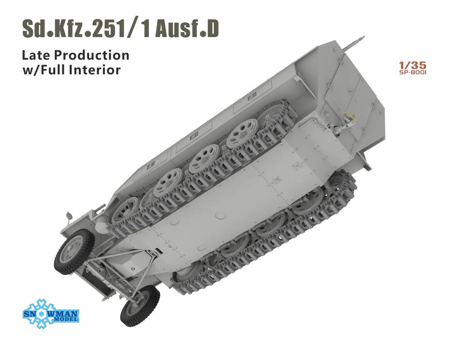 WWII German Sd.Kfz.250 Halftrack with Crew 1/35 Resin Vehicle Kit - resin model view 5