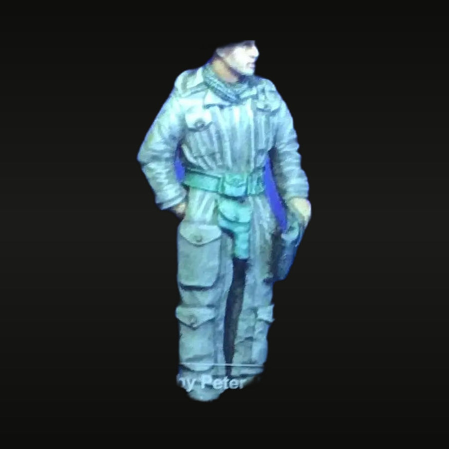WWII German Luftwaffe Pilot or Tank Crewman Flight Suit 1/35 Resin Figure Kit - unpainted resin model kit