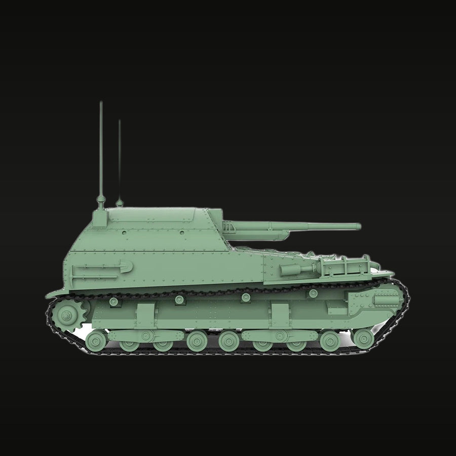 WWII Japanese Type 95 Ji-Ro Tank Destroyer 1/144 Resin Vehicle Kit - unpainted resin model kit
