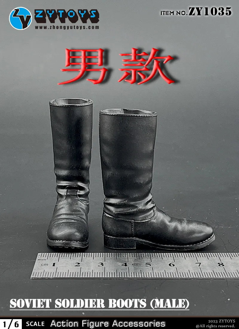 ZYTOYS ZY1024 ZY1028 ZY1034 1/6 WWII Military Boots Shoes Accessory Model Fit 12'' Male Soldier Action Figure Body Dolls Toy