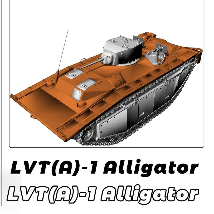 US LVT(A)-1 Alligator Amphibious Tank MRY-SFW SS547 1/56 1/72 1/100 15Mm Wargaming 28Mm Military Model Kit