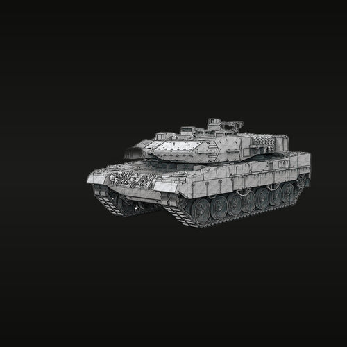German Leopard 2A7 Main Battle Tank 1/72 Resin Model Kit