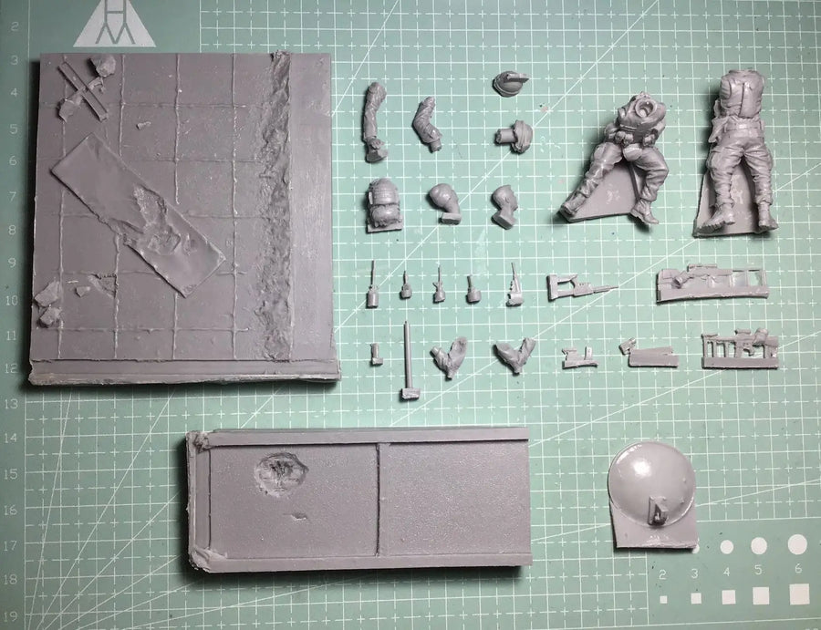 1/35 Resin Model Figure Gk，Unassembled and Unpainted Kit