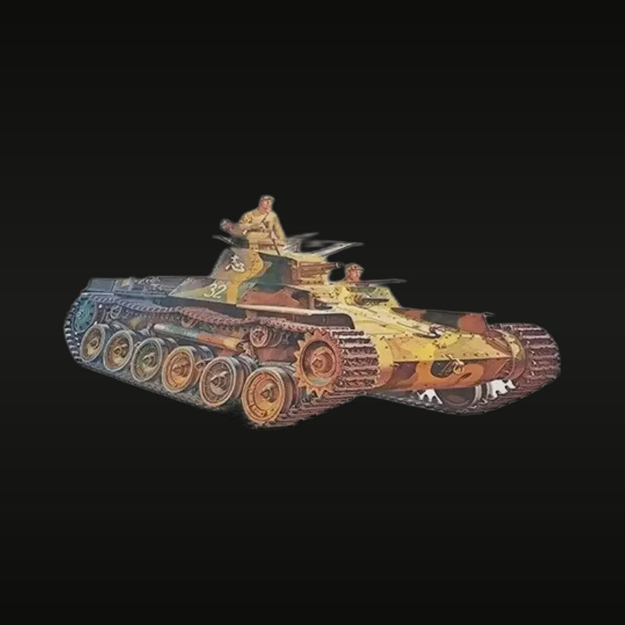 WWII Japanese Type 97 Chi-Ha Medium Tank 1/35 Resin Assembled Model - unpainted resin model kit