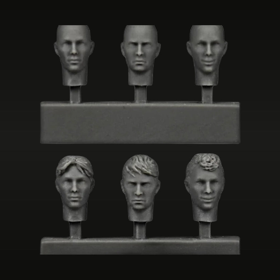 Modern Soldier Six Head Set 1/35 Resin Accessory Kit - unpainted resin model kit