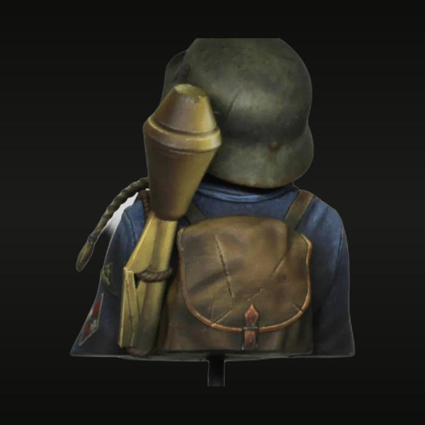WWI German Soldier with Gas Mask 1/10 Resin Bust
