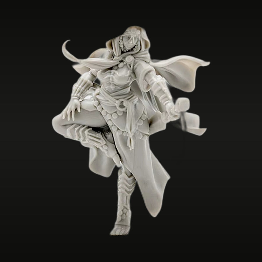 Kingdom Death Soldier with Spear & Cape 28mm Resin Figure Kit - unpainted resin model kit