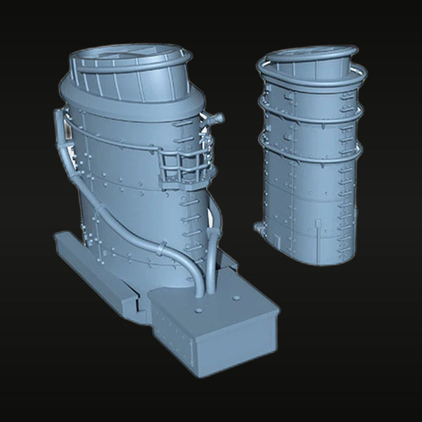 German Z-25 Destroyer Funnel Kit 1/700 Resin Accessory